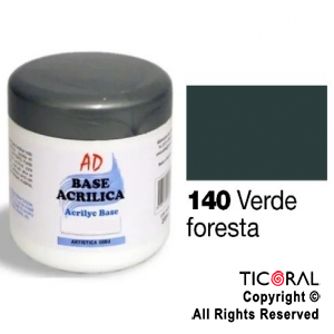 BASE ACRILICA AD 140 VERDE FORESTA 200ML X 3 UNIDADES